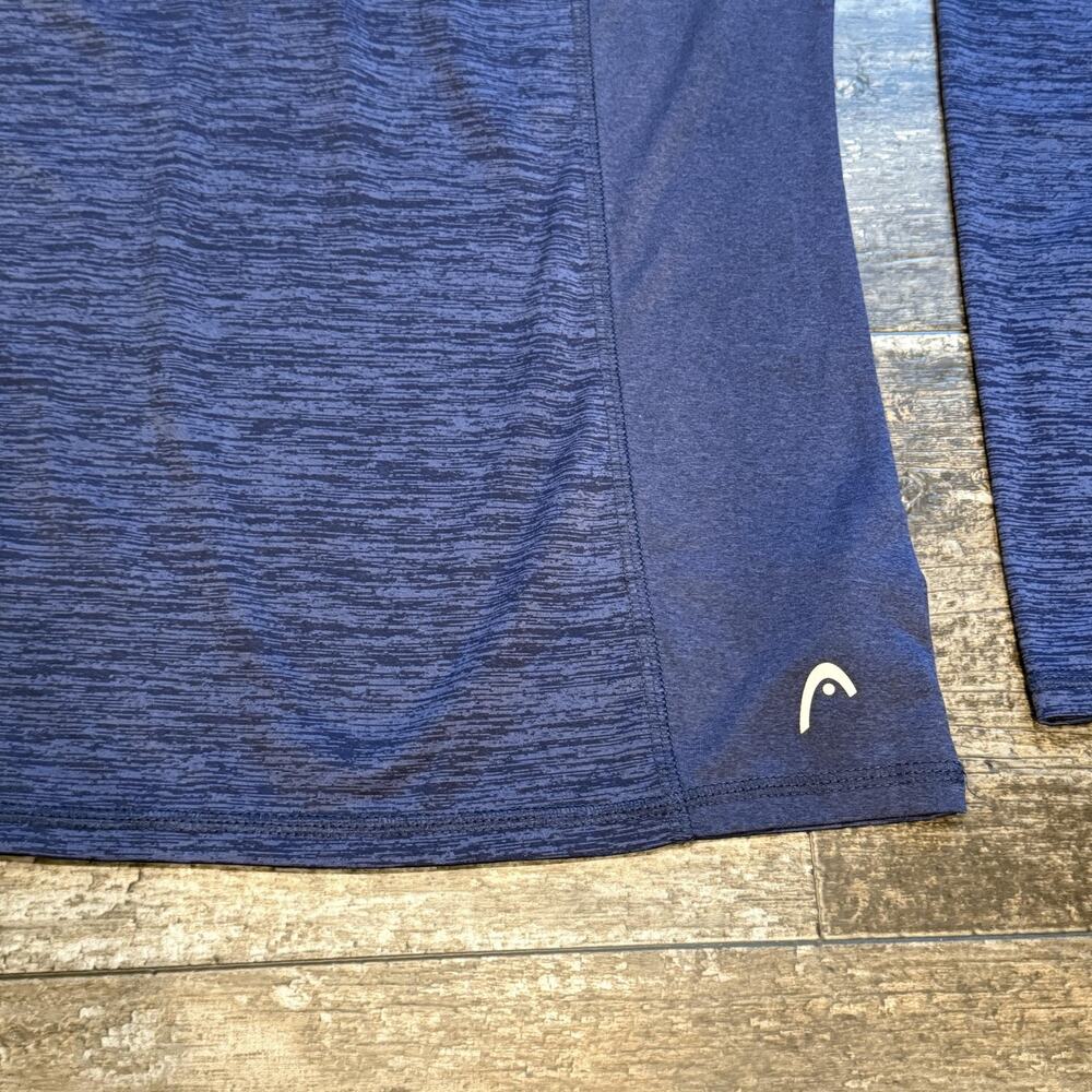 Head Pullover Womens Small Blue 1/4 Zip Long Sleeve Performance Thumbholes NEW - Picture 5 of 16